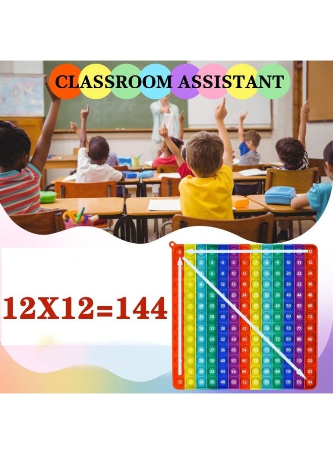 لعبة الضرب 12x12 جدول رياضيات ألعاب رقمية، لعبة تعلم فidget لتخفيف التوتر وخلق عمليات رياضية متنوعة - Image 2